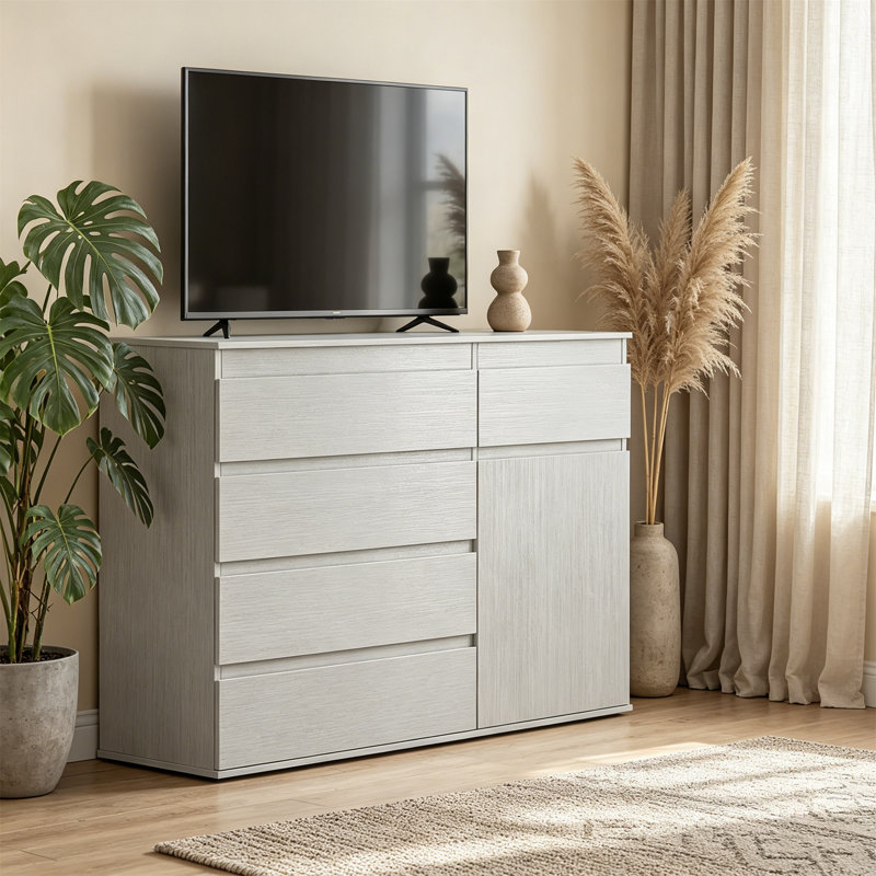 Rectangle Accent Cabinet, White