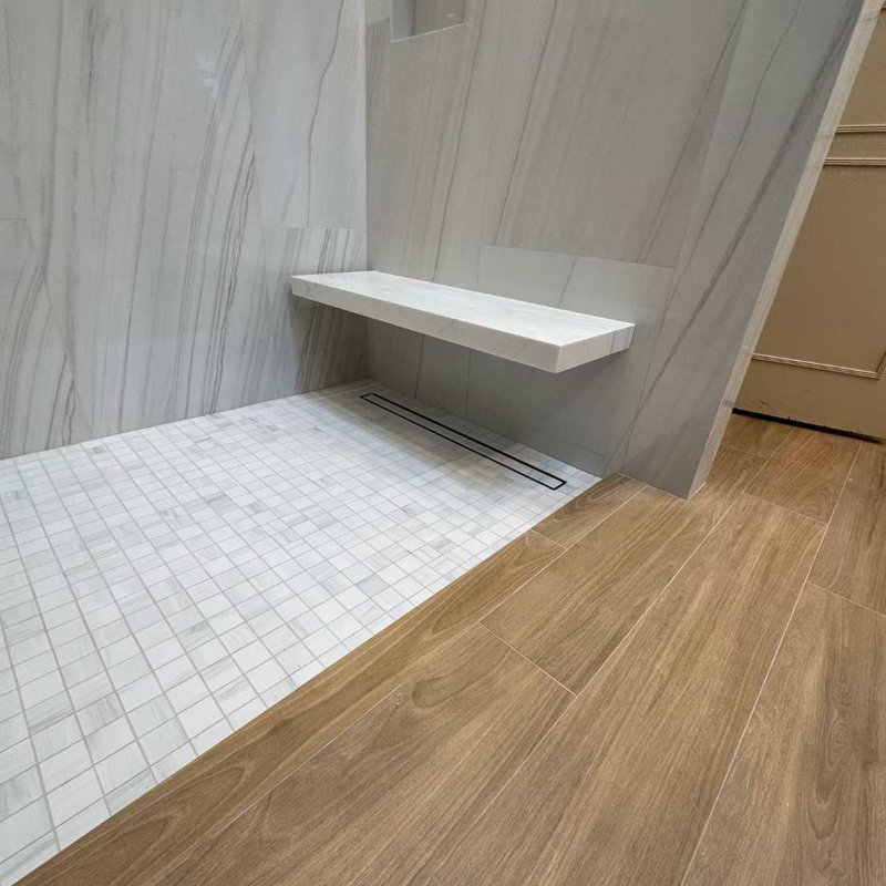 Soho 12" x 12" Porcelain Marble Look Mosaic Wall & Floor Tile, Blanco