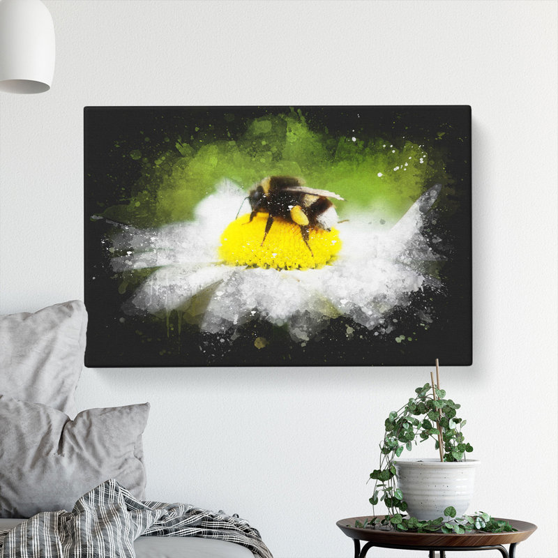 Bee Collecting Pollen Vol.2 - Wrapped Canvas, 50cm H x 76cm W x 3cm D