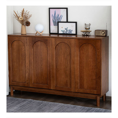 Large Capacity Multi-Tier Solid Wood Shoe Cabinet