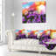 Belles petites fleurs mauves - coussin à imprimé floral-30720878-30720881