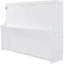 Grand lit en blanc avec système de levage hydraulique, espace compact pour une vie compacte, structure de 600 lb, rangement pour matelas pour garder la chambre bien rangée, styles modernes convenables, bureau de taille recommandée de 10 pouces, espaces multifonctionnels,-367398019-367398017