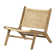 Agave  Rattan And Teak Wood Lounge Chair