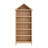 Modern Triangular-Top Slanted Arch Shoe Rack, 75.9" Tall Open Display Bookshelf Storage Cabinet, Five-Tier Geometric Wide Cabinet with Adjustable Shelves-1990313594-2011242891