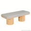 Banc en tissu Christakis Boucle