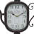 Rustic Analog Mechanical Tabletop Clock with Alarm