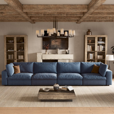 Canapé modulaire rembourré 4 pièces avec rangement 142 po 4 pièces