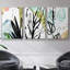 No Deckle Tropical Moderne IX - Ensemble de 3 reproductions sur toile-97708510-97708506