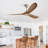 60 Inch Outdoor Ceiling Fan Without Light 3 ABS Blade with Smart APP Control