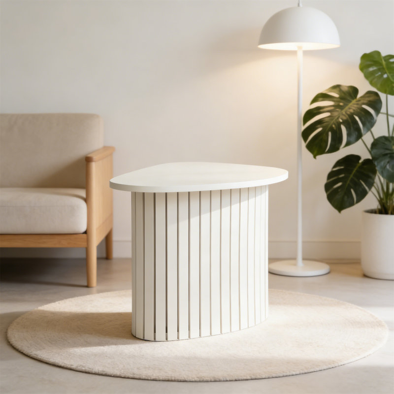 41cm W Manufactured Wood Bedside Table, White