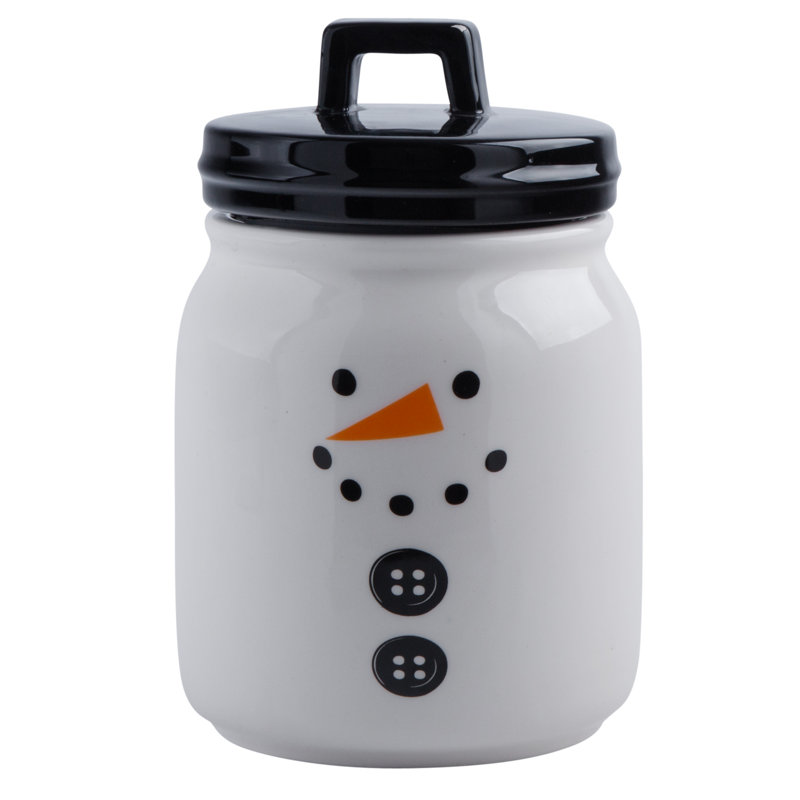 Snowman Face 1.5 qt. Cookie Jar