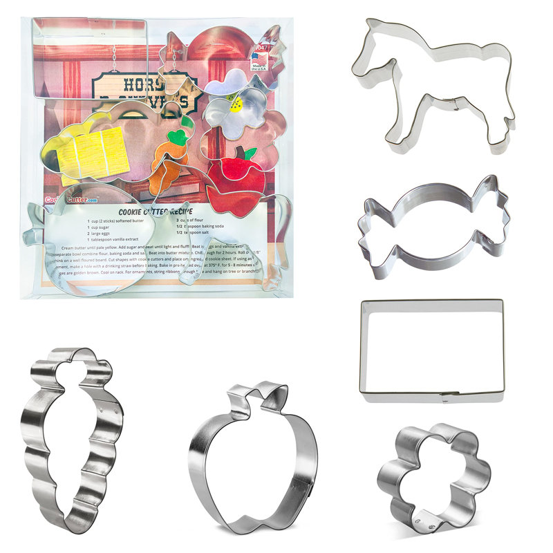 CookieCutter.com 6 -Piece Non-Stick Cookie Cutter