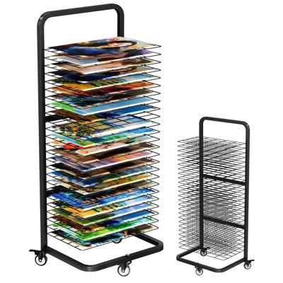 Metro Lane 107cm H Metal Rolling Drying Rack