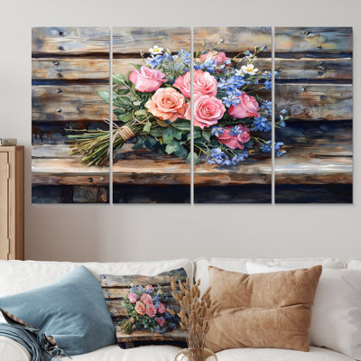 Hodgkinson - Assortiment de bouquets muraux - Art mural traditionnel pour le salon