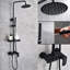 Système de douche complet à contrôle de volume thermostatique avec soupape grossière Milan