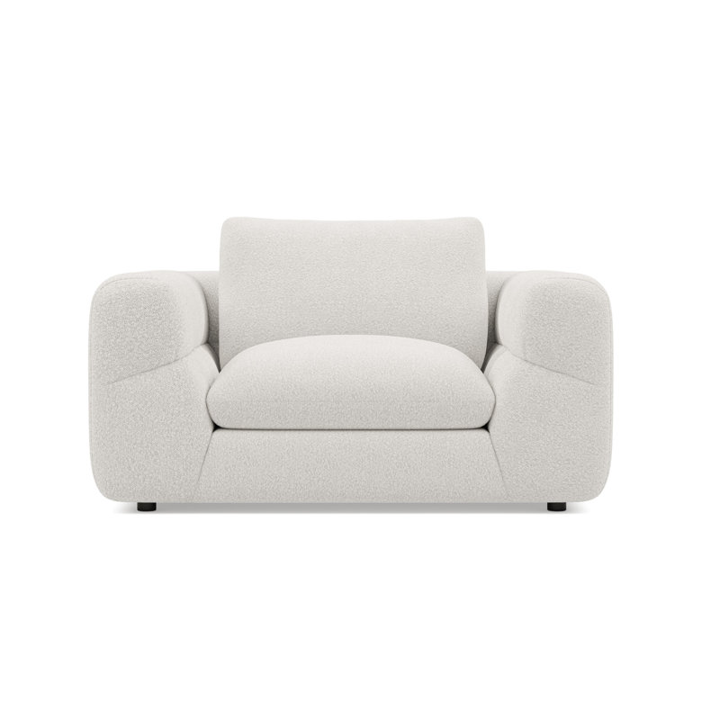 Fauteuil d'appoint en tissu Taylor Boucle, perle