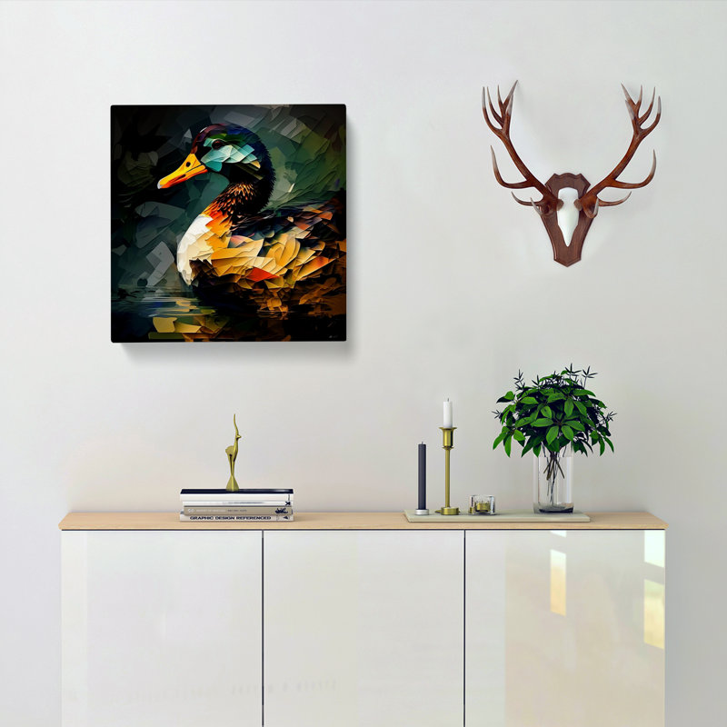Duck Abstract Expressionism - No Frame Print