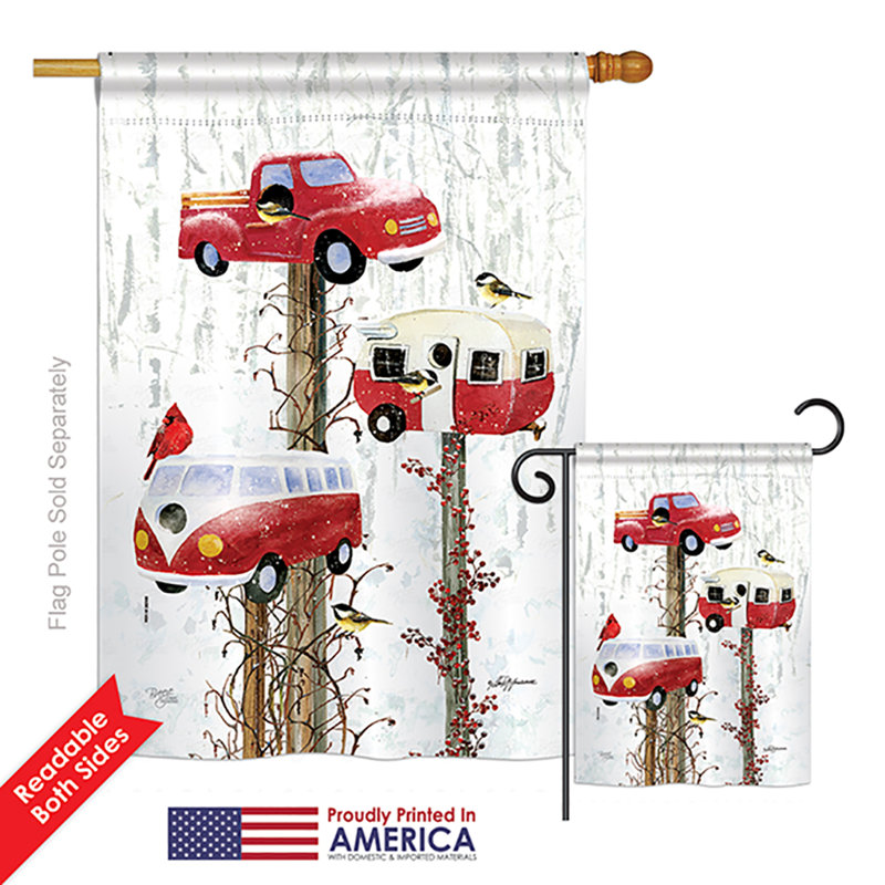Double Sided Polyester Animal Flag Set