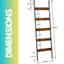 Industrial Rustic 5 ft Blanket Ladder