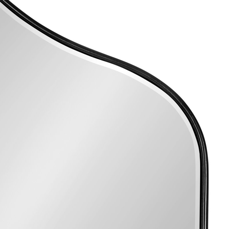 Miroir d'appoint mural Tyla, Noir
