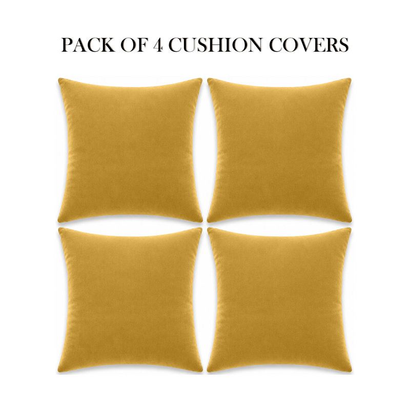 Eva-Sophia Square Scatter Cushion, Ochre