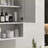 Cabinets Wall Mounted Farmhouse Style with Open &amp; Adjustable Shelves, Off-White Bathroom Storage | MDF | Bathroom-922230315