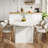 63" to 78.7″ Extendable Oval Wood Dining Table for 4-6 Seats-119710941