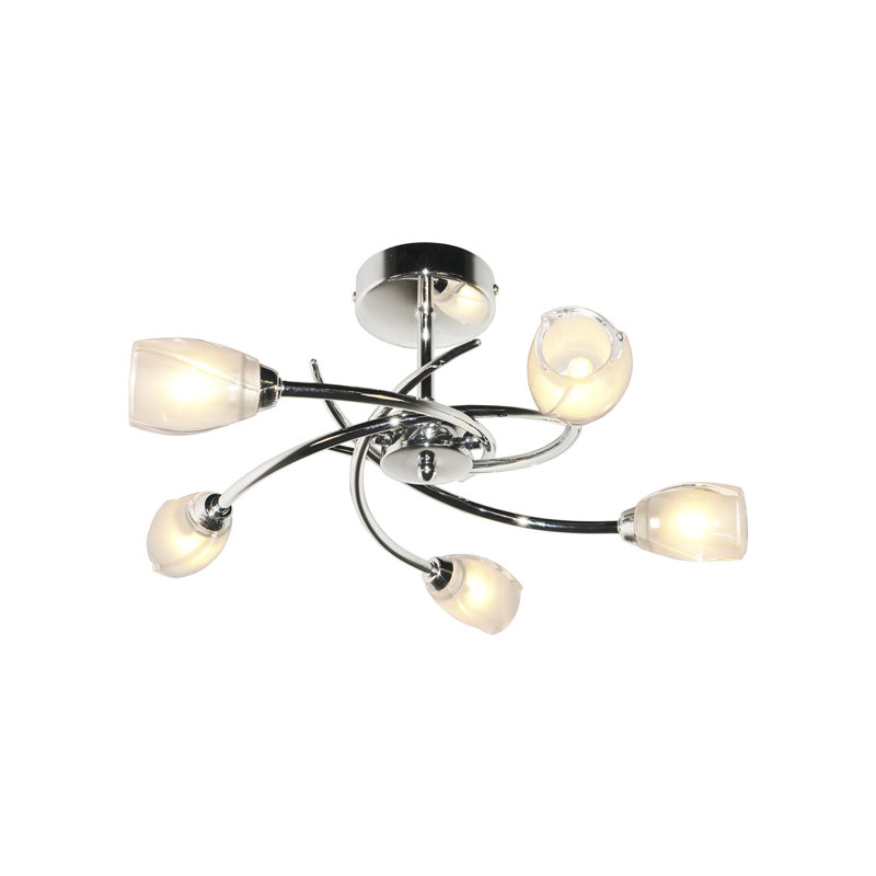 Thea Glass Semi Flush Mount