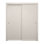 Portes coulissantes pour garde-robe coulissantes | Ego 5005 | Ensemble de quincaillerie Rails | Portes de garde-robe de chambre en bois massif