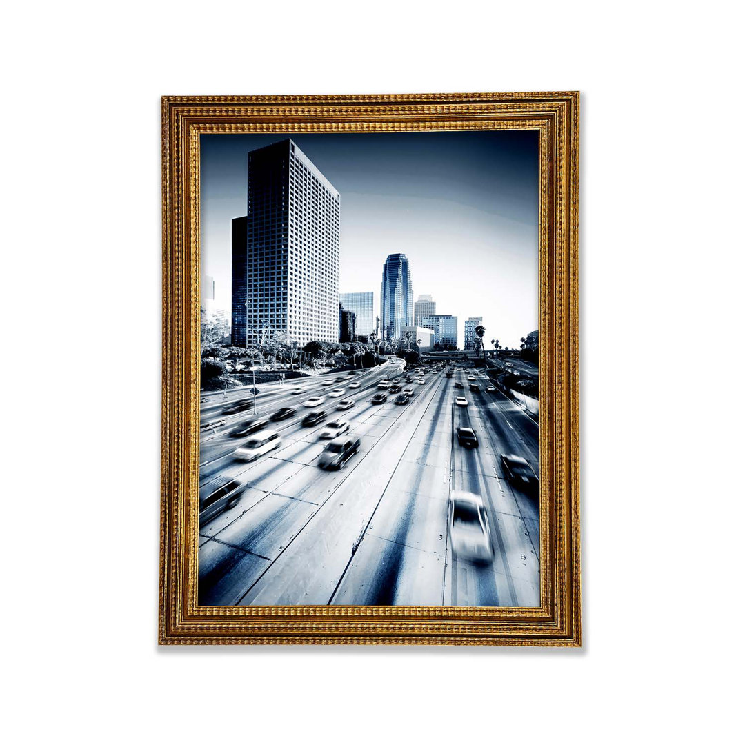 Gerahmtes Leinwandbild Los Angeles Highways