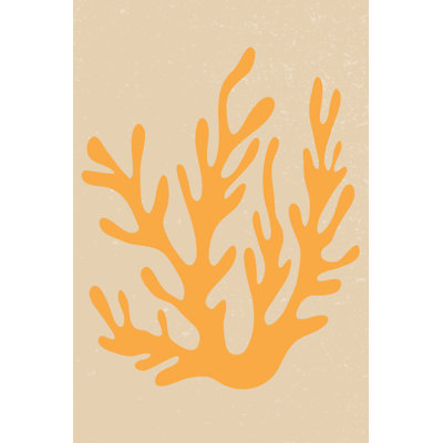Abstract Coral II by Arelix - Wrapped Canvas Print