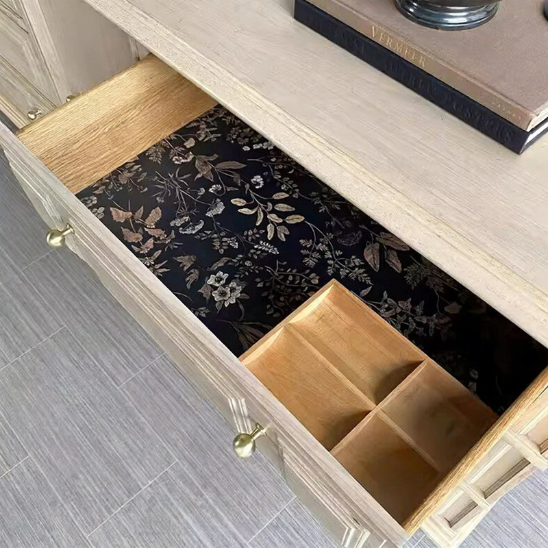 Armoire de rangement à tiroirs de style américain, Brun orangé