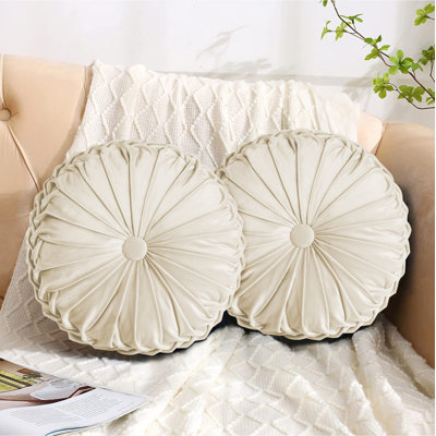 Velvet Round Throw Pillow