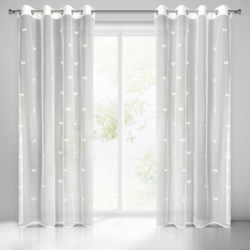 Nasturtium Sheer Curtain Single Panel