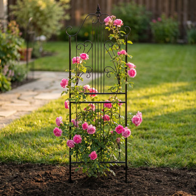  1 Pack Metal Trellis For Climbing Plants Outdoor 59" H X 22" W