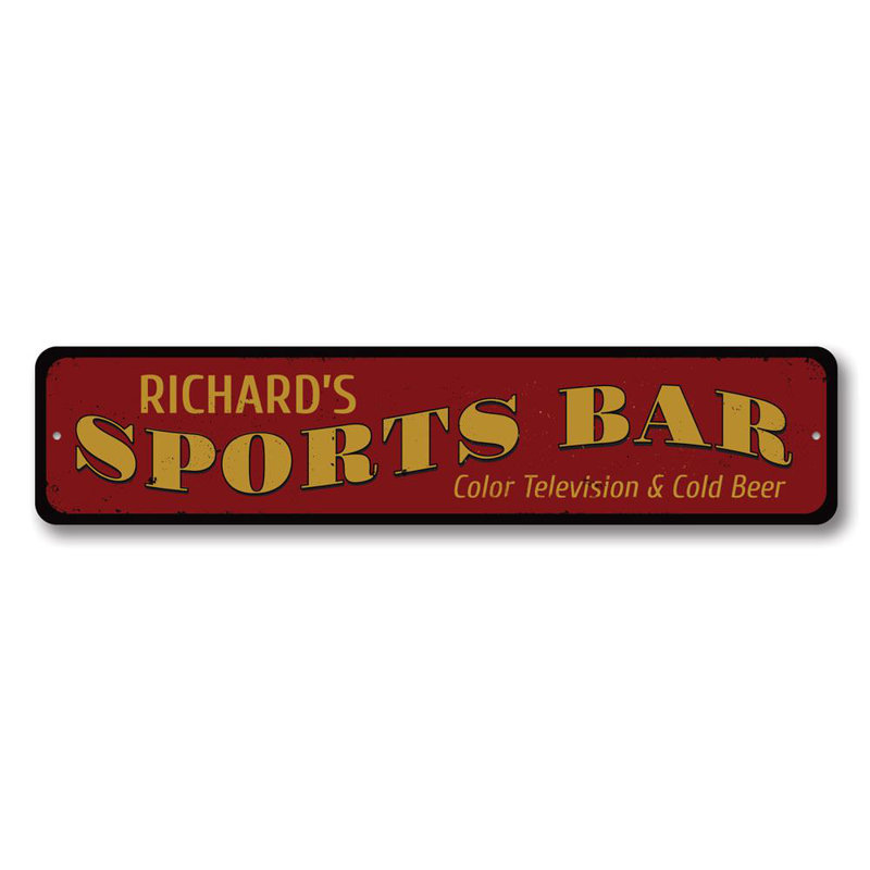 Plaque en aluminium Sports, H 6 po x l 24 po x P 0,06 po