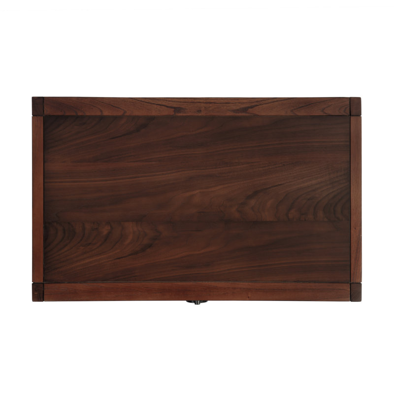 Lark 2 Drawer Wide Nightstand, Brown