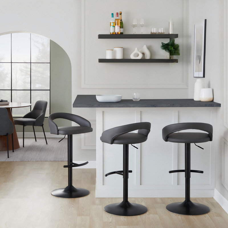 Tabouret de bar réglable, Gray