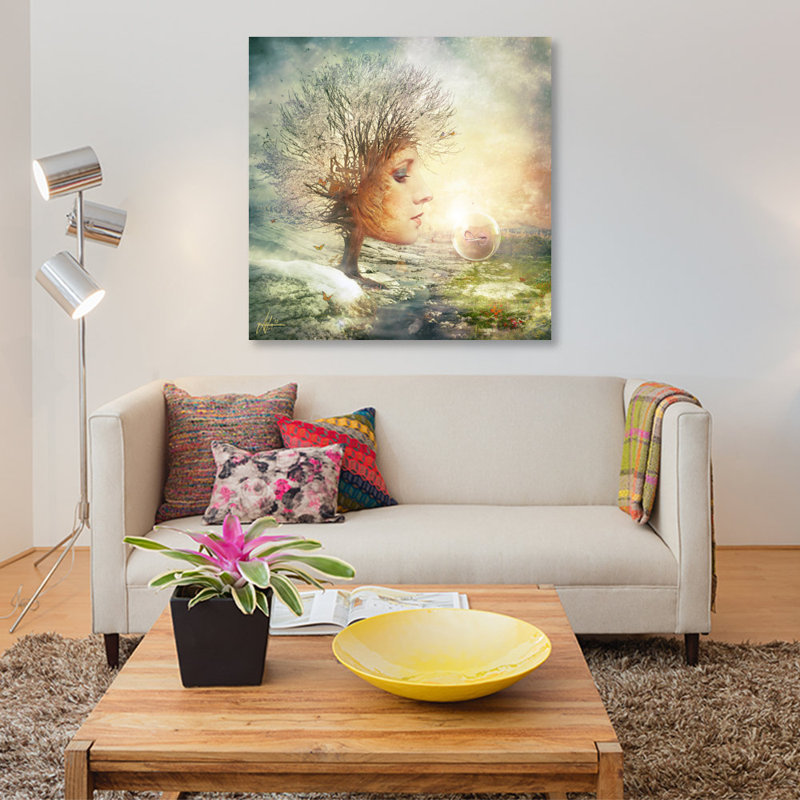 «Treasure», impression sur toile, H 18 po x l 18 po x P 1,5 po, Toile tendue, Pas de tapis