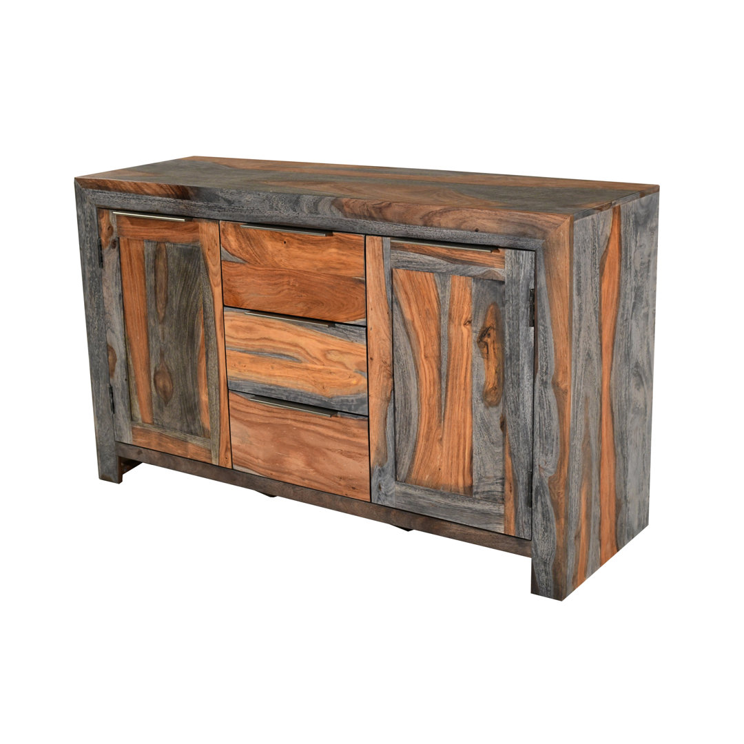 Sideboard Goa Cube aus Massivholz 120 cm