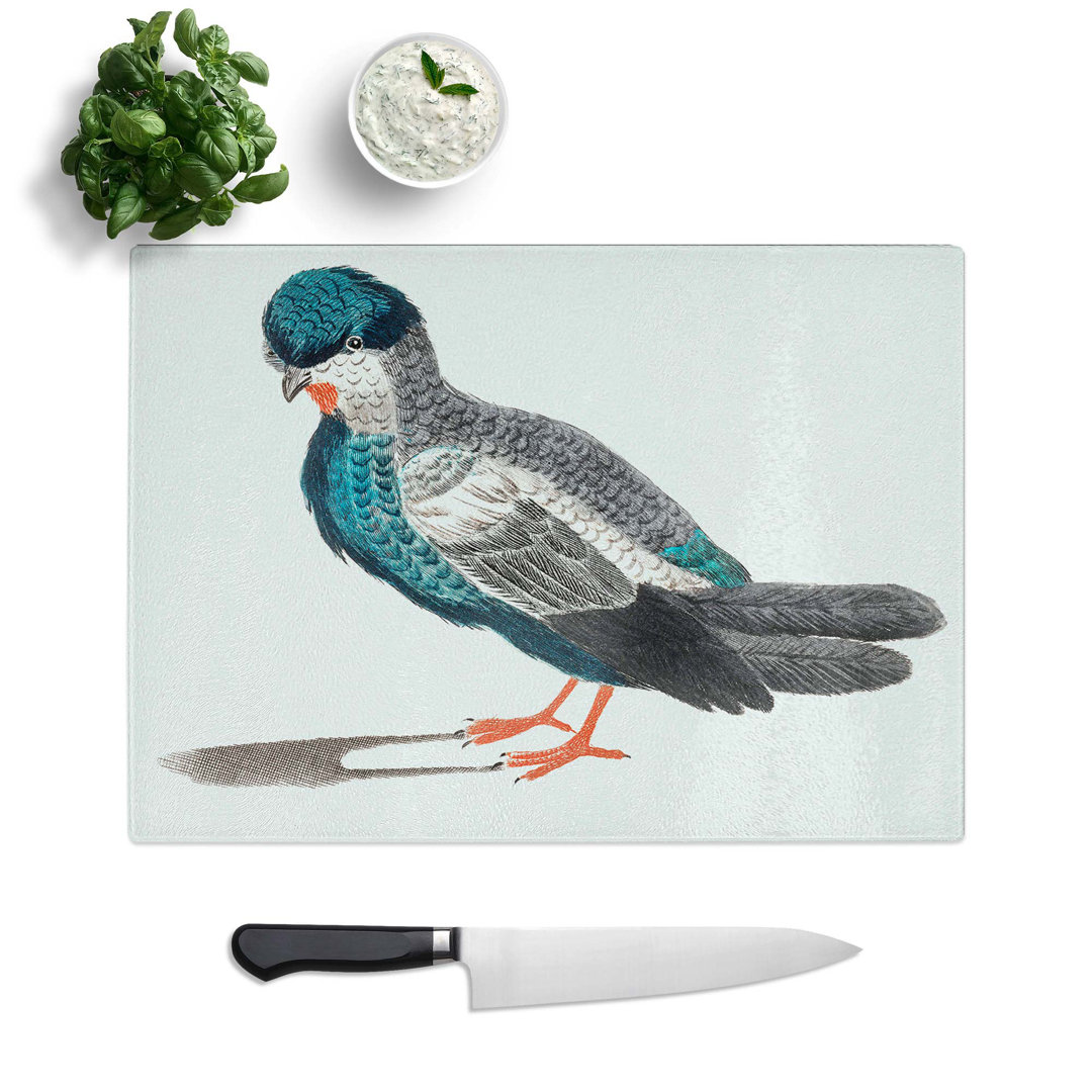 Tempered Glass Pigeon by Johan Teyler Chopping Board