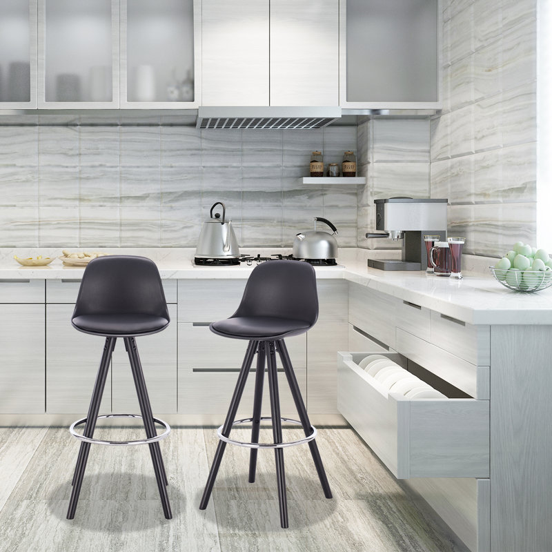 Athens 75cm Bar Stool, Black