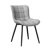 Heitger Tufted Wing Back Side Chair, Faux Leather Upholstered Dining Chair with Metal Legs-1388031154