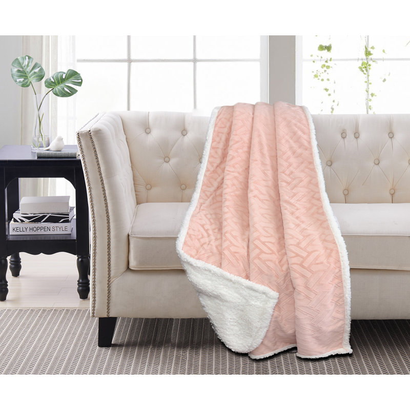 Jeté Sherpa Rev, Treillis rose