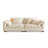 White Chenille Modular Sofa cushion couch