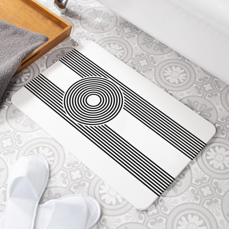 Non-Slip Bath Mat, White