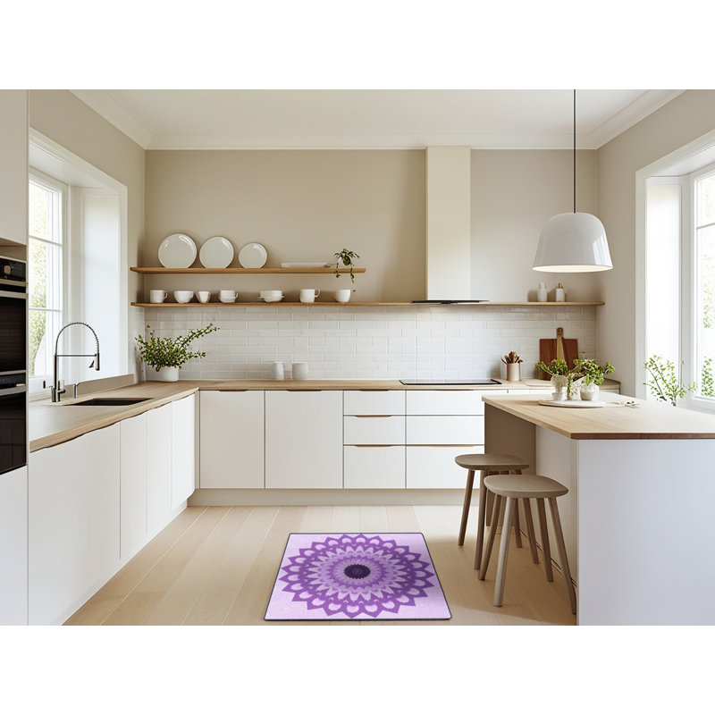 Tapis mauve en laine, Rectangle 2 pi x 3 pi