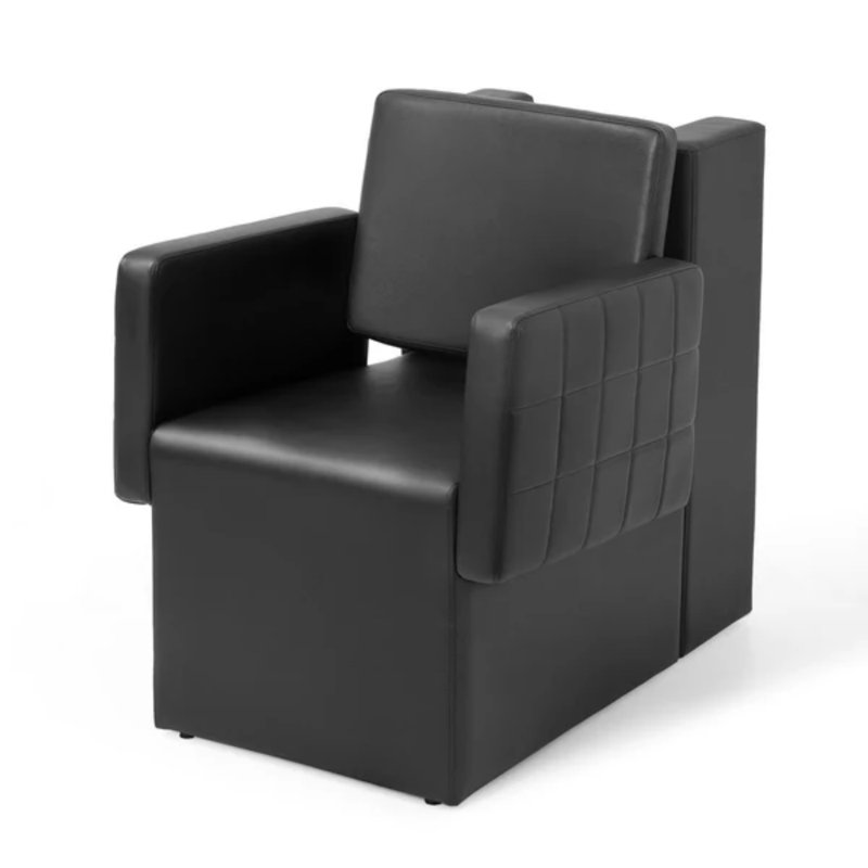 Siège en cuir plaqué noir