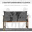 Outsunny 3 Seater Bench Pad Garden Swing Chair Cushion 98x150cm-91062210