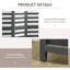 Paravent avec paravent pliable pour bureau d'intérieur 5,6 'gris